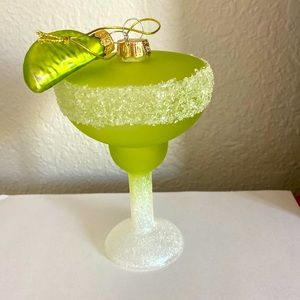 Margarita glass ornamanet